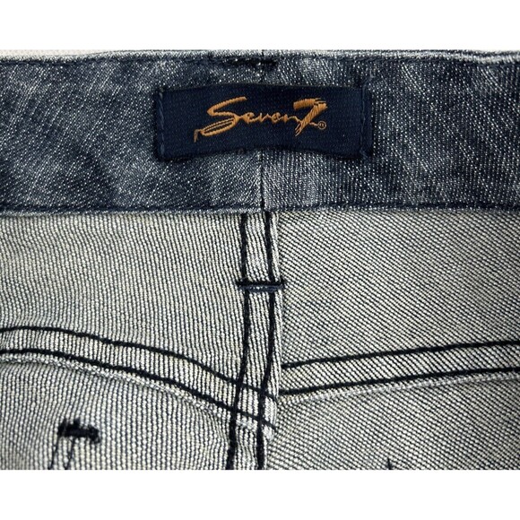 Seven7 Women's 8 (32 x 32) Bootcut Jeans Stretch Slim Medium Wash Mid Rise - Picture 5 of 11